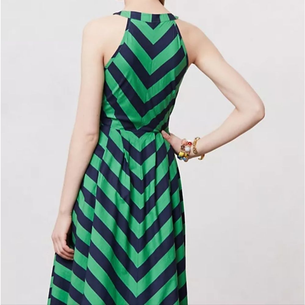 Anthropologie Emerald Ripple Dress / Girls Savoy size 6 - Picture 2 of 6